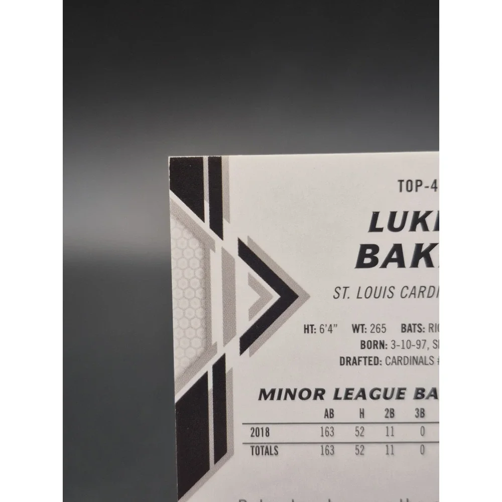 2019 Bowman Platinum Blue Auto Rookie #TOP-45 Luken Baker /150